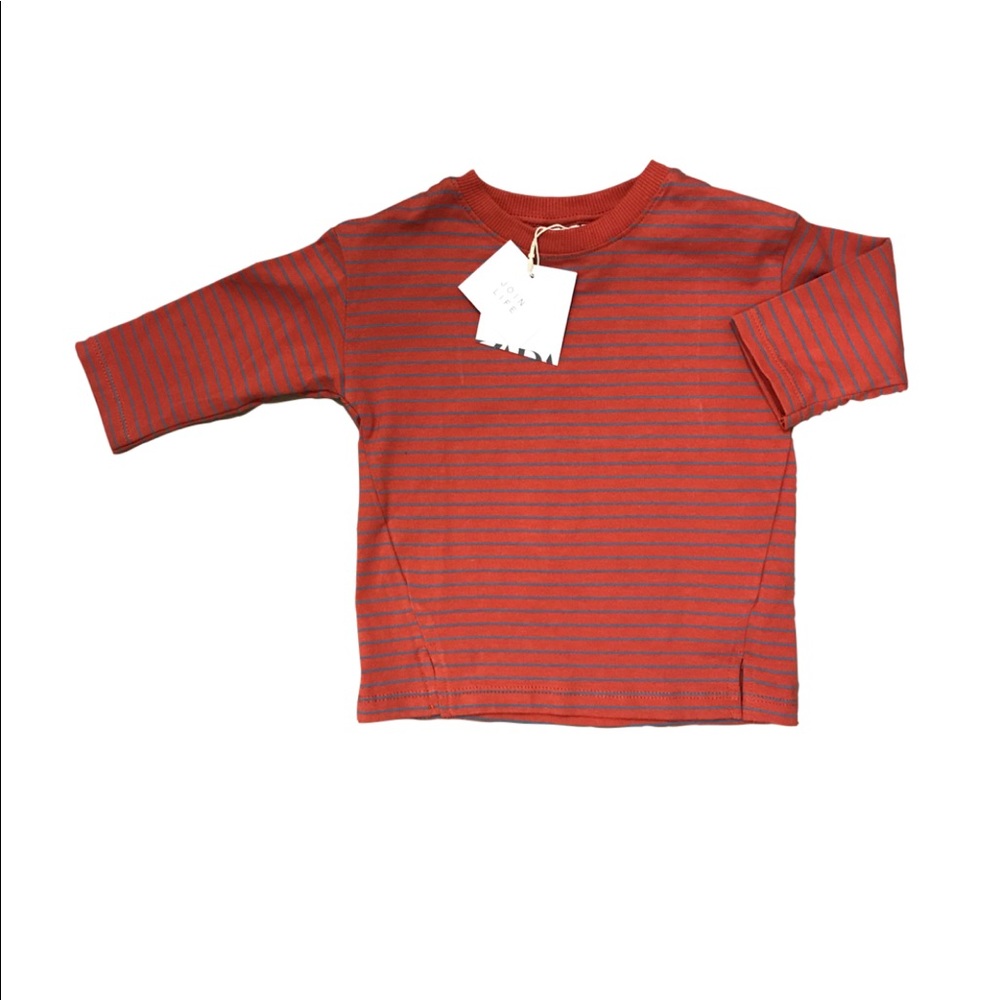 ZARA BABY STRIPE LONG SLEEVE SHIRT SIZE 3-6 MONTHS - Picture 1 of 3